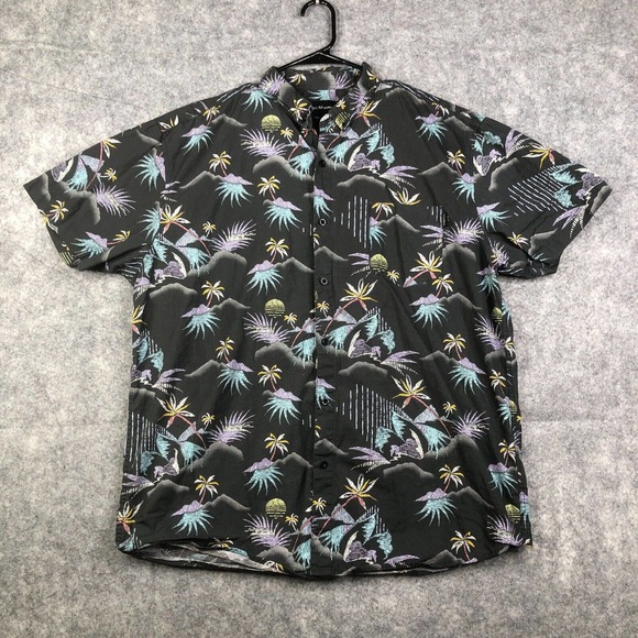 Molokai Surf Co. Button Down Shirt Adult 2XL XXL Floral Beach Print Casual Men's - Picture 1 of 9
